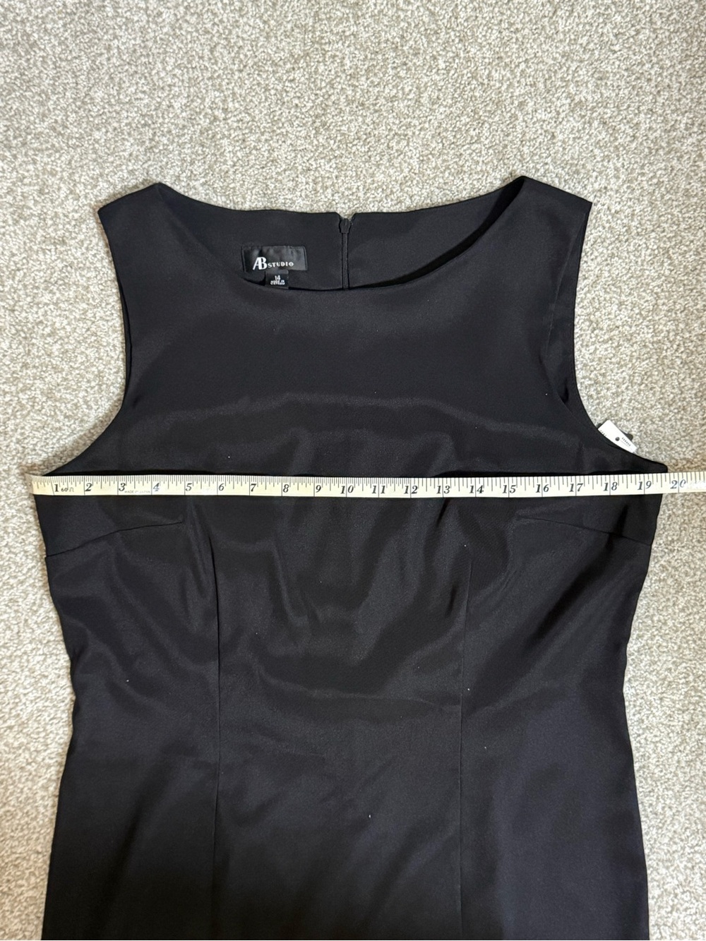 AB Studio Black Sleeveless Sheath Dress - Picture 5 of 9